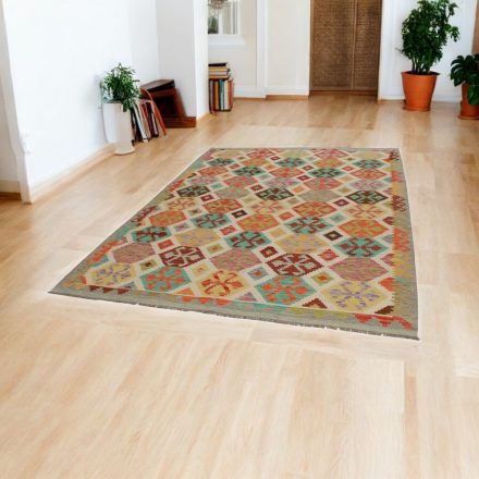 Dywan Kilim etniczny Chobi 203x296 ręcznie tkany dywan Kelim