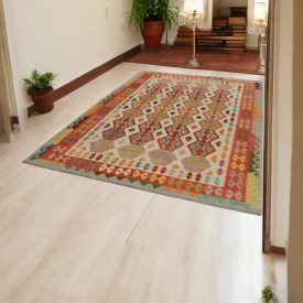 Ręcznie tkany kilim Maimana 203x302