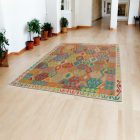 Kilim afgański Chobi 205x295 dywan Kilim ręcznie tkany