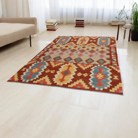 Dywan Kilim wełniany Chobi 202x298 ręcznie tkany Kilim afgański