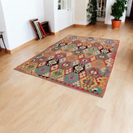 Dywan kilim Maimana 199x289 – ręcznie tkany z Afganistanu