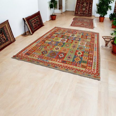 Kilim ręcznie tkany Chobi 203x297 dywan Kilim wełniany afgański