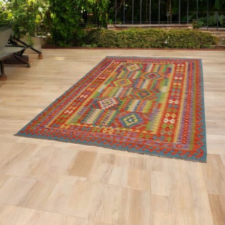 Dywan Kilim wełniany Chobi 204x294 ręcznie tkany Kilim afgański