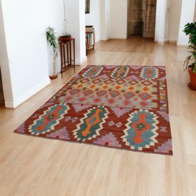 Dywan Kilim Chobi 194x297 ręcznie tkany kilim afgański