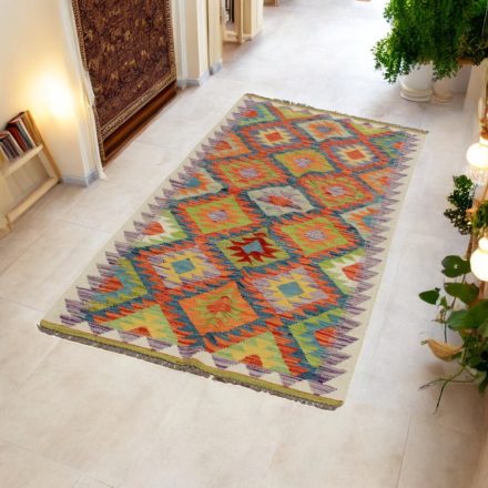 Chodnik Kilim ręcznie tkany 84x197 Dywan Kilim Maimana