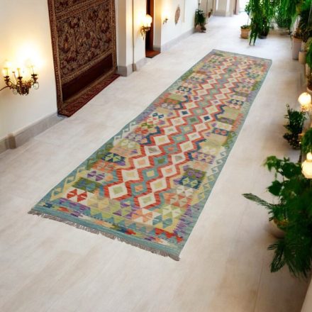 Chodnik Kilim afgański 82x405 dywan Kilim ręcznie tkany