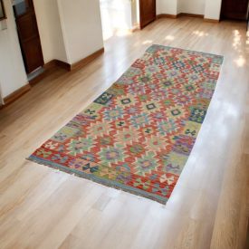   Chodnik dywanowy Kilim Chobi 91x293 ręcznie tkany kilim afgański