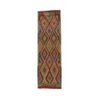 Chodnik Kilim ręcznie tkany 88x290 dywan Kilim wełniany afgański