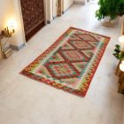 Chodnik Kilim wełniany Chobi 83x202 ręcznie tkany Kilim afgański