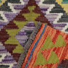 Etniczny chodnik Kelim Chobi 64x198 ręcznie tkany dywan Kelim