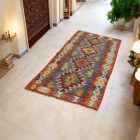 Chodnik Kilim ręcznie tkany Chobi 80x207 dywan Kilim wełniany afgański