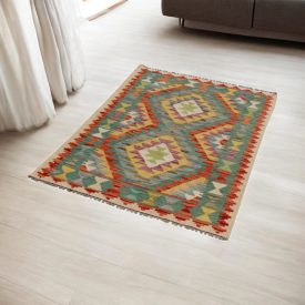   Dywan Kilim wełniany Chobi 87x120 ręcznie tkany Kilim afgański