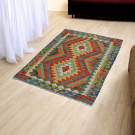 Kilim afgański Chobi 91x135 dywan Kilim ręcznie tkany
