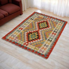   Kilim ręcznie tkany Chobi 82x118 dywan Kilim wełniany afgański
