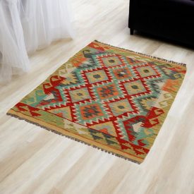 Dywan Kilim etniczny Chobi 88x122 ręcznie tkany dywan Kelim