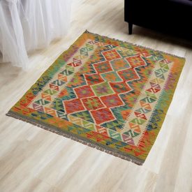   Kilim ręcznie tkany Chobi 84x125 dywan Kilim wełniany afgański