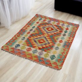   Dywan Kilim wełniany Chobi 84x124 ręcznie tkany Kilim afgański