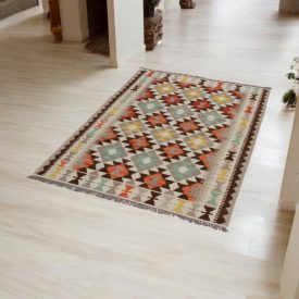   Dywan Kilim etniczny Chobi 101x151 ręcznie tkany dywan Kelim
