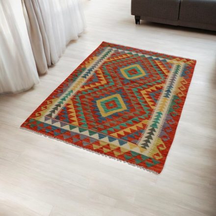Ręcznie tkany kilim Chobi 98x151 – z wełny, z Afganistanu