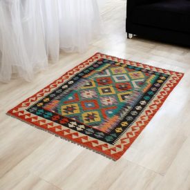   Kilim ręcznie tkany Chobi 101x150 dywan Kilim wełniany afgański