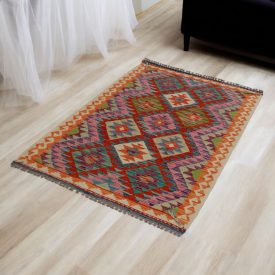 Kilim afgański Chobi 97x147 dywan Kilim ręcznie tkany