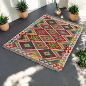 Ręcznie tkany Kilim 96x155 Dywan Kilim Maimana