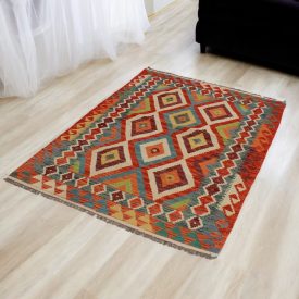   Dywan Kilim etniczny Chobi 105x163 ręcznie tkany dywan Kelim