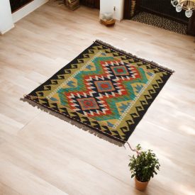   Dywan Kilim wełniany Chobi 60x92 ręcznie tkany Kilim afgański