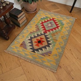 Dywan kilim Maimana 63x93 – ręcznie tkany z Afganistanu