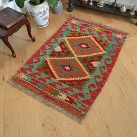   Etniczny dywan kilim Chobi 59x89 – ręcznie tkany, autentyczny