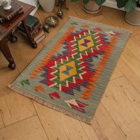 Ręcznie tkany kilim 61x93 – etniczny, autentyczny