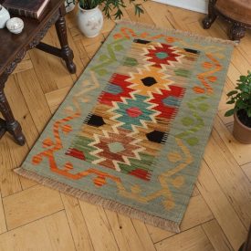 Kilim wełniany 59x91 – z Afganistanu, autentyczny