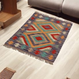 Dywan Kilim etniczny Chobi 60x91 ręcznie tkany dywan Kelim