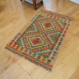   Etniczny dywan kilim Chobi 69x92 – ręcznie tkany z Afganistanu
