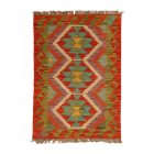 Kilim wełniany 59x89 – ręcznie tkany, etniczny