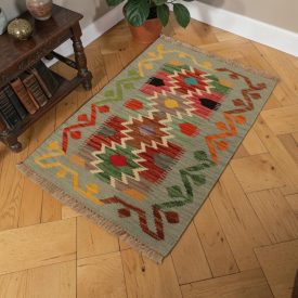 Autentyczny kilim 58x90 – ręcznie tkany, etniczny