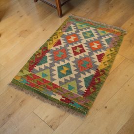Dywan kilim Maimana 56x87 – ręcznie tkany, etniczny
