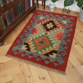 Kilim wełniany 60x88 – ręcznie tkany
