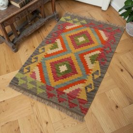 Dywan kilim Maimana 60x85 – ręcznie tkany z Afganistanu