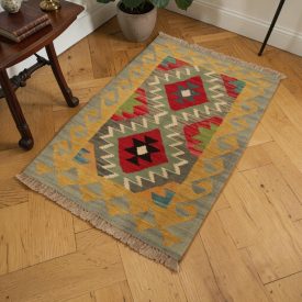 Kilim Afgański Chobi 60x92 – ręcznie tkany, etniczny