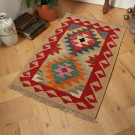 Kilim Afgański Chobi 63x92 – ręcznie tkany