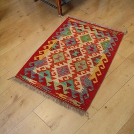 Etniczny dywan kilim Chobi 62x87 – ręcznie tkany z wełny