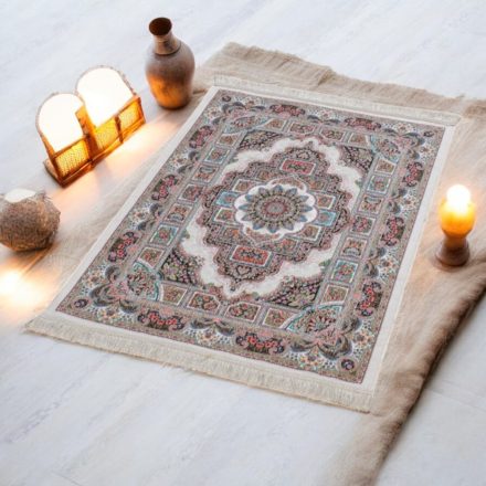Jedwabny dywan tkany maszynowo ROYAL 70x110 cienki turecki dywan
