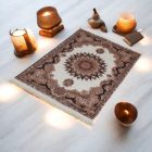 Jedwabny dywan tkany maszynowo ROYAL 70x110 cienki turecki dywan