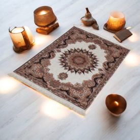   Jedwabny dywan tkany maszynowo ROYAL 70x110 cienki turecki dywan