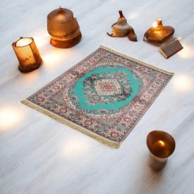   Jedwabny dywan tkany maszynowo SILKEN 70x110 akrylowy dywan turecki