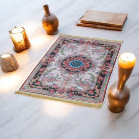   Jedwabny dywan tkany maszynowo SILKEN 70x110 akrylowy dywan turecki