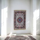 Jedwabny dywan tkany maszynowo SILKEN 70x110 akrylowy dywan turecki