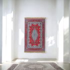 Jedwabny dywan tkany maszynowo SILKEN 70x110 akrylowy dywan turecki