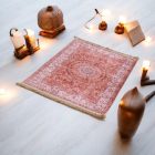 Jedwabny dywan tkany maszynowo SILKEN 70x110 akrylowy dywan turecki